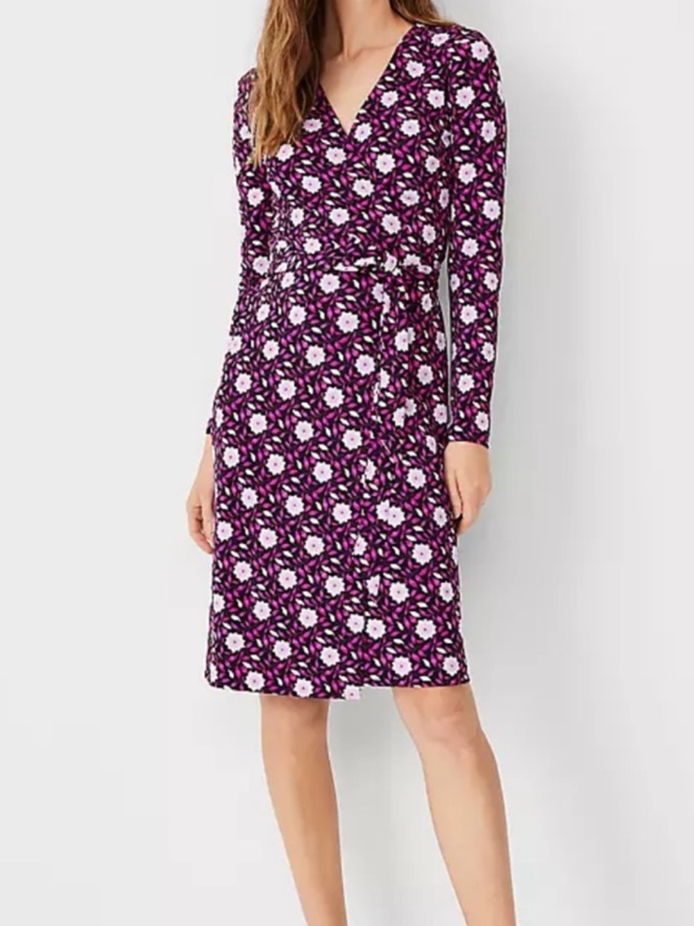 NWT Ann Taylor Size 6 Y2K Floral Wrap Dress